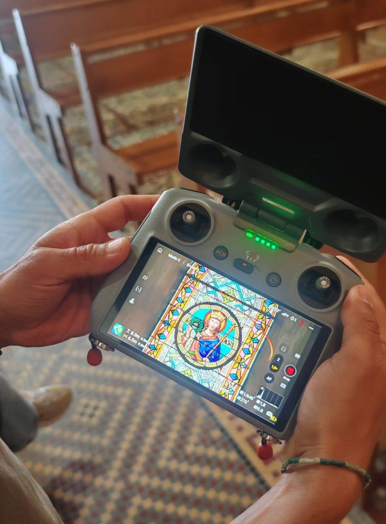 prise drone expertise et diagnostic vitraux